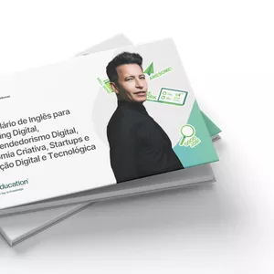 Imagem de capa para o Ebook Vocabulário de Inglês para Marketing Digital, Empreendedorismo Digital, Economia Criativa, Startups e Inovação Digital e Tecnológica