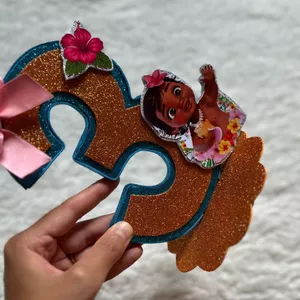 Imagem de capa para o Ebook Molde centro de mesa Moana baby