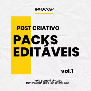 Imagem de capa para o Curso online Post Criativo: Pacote de Artes Editáveis ​​Profissionais