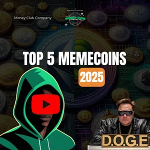 Cover image for Ebook Top 5 Memecoins to Watch in 2025: Potential for Massive Gains