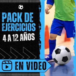 Imagen de portada para Curso online Pack de 40 Ejercicios para Fútbol Base (de 4 a 12 años)