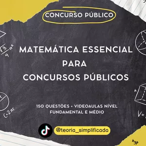 Imagem de capa para o Ebook Matemática Essencial para Concursos Públicos