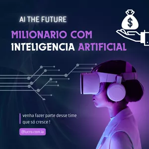 Imagem de capa para o Ebook MILIONARIO USANDO INTELIGENCIA ARTIFICIAL IA 