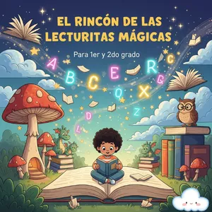 Imagen de portada para Curso online El Rincón de las Lecturitas Mágicas: El cuaderno que transformará la lectura de tu hijo en una aventura inolvidable para 1° y 2° grado.