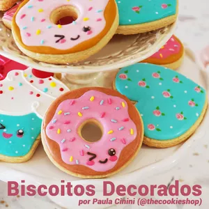 Imagem de capa para o Curso online Biscoitos Decorados por Paula Cinini (The Cookie Shop)
