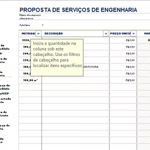 Imagem de capa para o Curso online PLANILHA DE ORÇAMENTO DE SERVIÇOS DE ENGENHARIA/ARQUITETURA