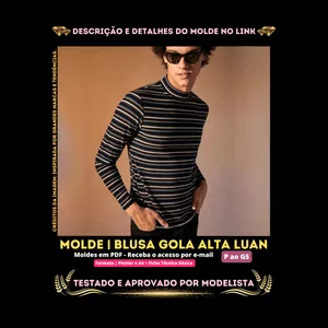 Imagem de capa para o Curso online [Molde em PDF] -✨Blusa Gola Alta Luan. ID 3114509 [P ao G5]✨
