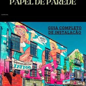 Imagem de capa para o Ebook Guia de Instalação de Papel de parede