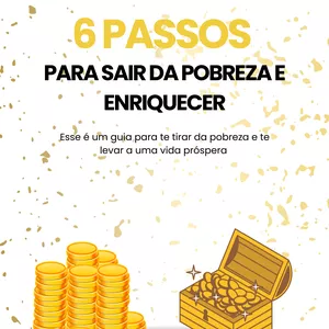 Imagem de capa para o Ebook 6 passos para sair da pobreza e enriquecer