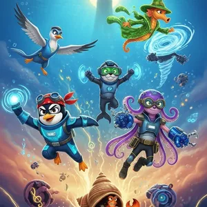 Imagem de capa para o Ebook Ondas Tropicais: O Despertar do Coral Sônico