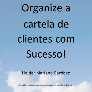 Imagem de capa para o Ebook Organize a cartela de clientes com Sucesso!