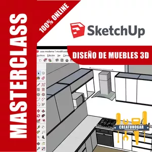 Imagen de portada para Curso online Diseño 3D de muebles en Madera o Melamina