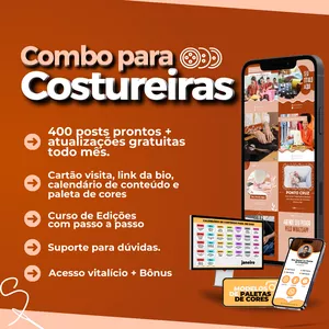 Imagem de capa para o Curso online Combo para Costureiras