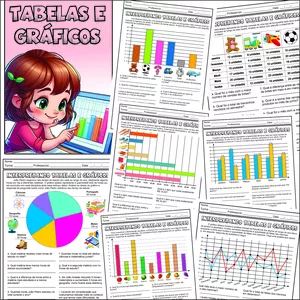 Imagem de capa para o Ebook PACOTE DE ATIVIDADES SOBRE TABELAS E GRÁFICOS