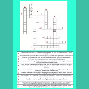 Imagem de capa para o Ebook Cruzadinha de Química Orgânica - Por Dentro da Química