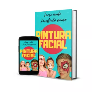 Imagem de capa para o Ebook Curso Pintura facial com moldes e modelos de BRINDE*