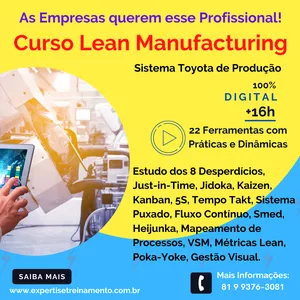 Imagem de capa para o Curso online Curso Sistema Toyota de Produção (Lean Manufacturing)