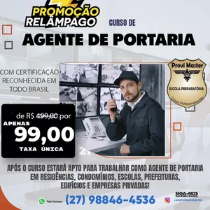 Imagem de CURSO DE AGENTE  DE  PORTARIA PROFISSIONAL criado por PROVI MASTER na hotmart