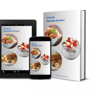 Imagem de capa para o Ebook Livro de Receitas da Nutri