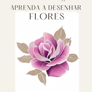 Imagem de capa para o Ebook Aprenda a desenhar flores