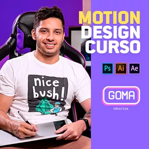 Imagem de capa para o Curso online Motion Design | Criação e Animação com After Effects