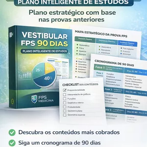 Imagem de capa para o Ebook Vestibular FPS em 90 dias - Plano Inteligente de Estudos