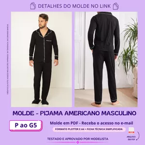 Imagem de capa para o Curso online MOLDE PIJAMA AMERICANO MASCULINO