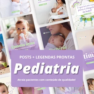 Imagem de capa para o Curso online PACK  CANVA PEDIATRIA