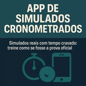 Imagem de capa para o Curso online App de Simulados Cronometrados