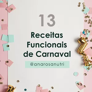 Imagem de capa para o Ebook Receitas Funcionais para o Carnaval