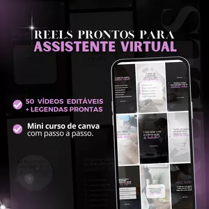 Imagem de capa para o Curso online Pack REELS para ASSISTENTE VIRTUAL