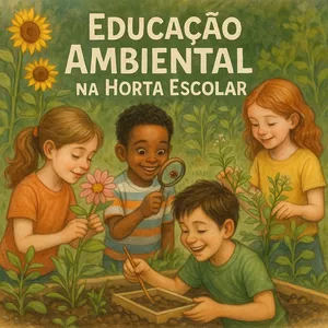 Imagem de capa para o Curso online Educação Ambiental na Horta Escolar.