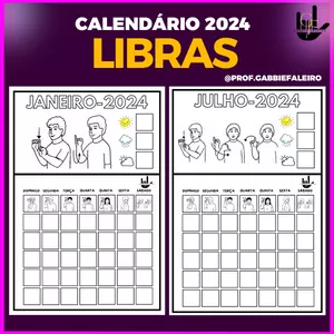 Imagem de capa para o Ebook CALENDÁRIO 2024- LIBRAS (SF)
