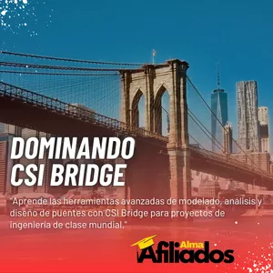 Imagen de portada para Curso online ▶️Diseño y Análisis de Puentes Estructurales