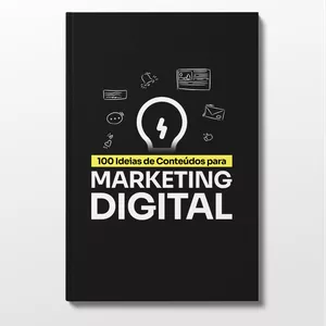 Imagem de capa para o Ebook Guia com 100 Ideias de Conteúdos para Marketing Digital