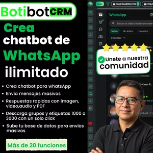 Imagen de portada para Curso online Botibot CRM para WhatsApp web