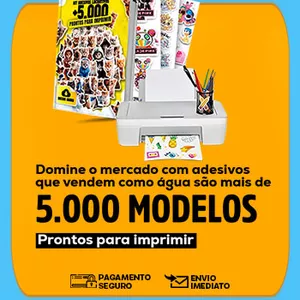 Imagem de capa para o Curso online Pacote Digital +5.000 Designs Lucrativos para Adesivos