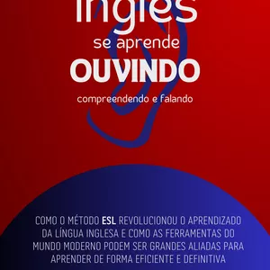 Imagem de capa para o Ebook INGLÊS SE APRENDE OUVINDO, COMPREENDENDO E FALANDO