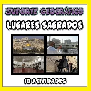 Imagem de capa para o Ebook 18 Atividades sobre Lugares Sagrados