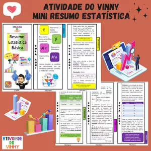 Imagem de capa para o Ebook MINI RESUMO ESTATÍSTICA