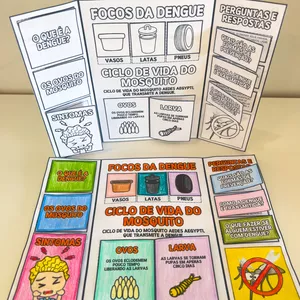 Imagem de capa para o Ebook Lapbook da Dengue
