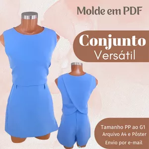 Imagem de capa para o Ebook MOLDE EM PDF CONJUNTO VERSÁTIL 