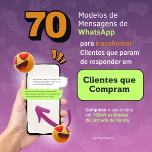 Imagem de capa para o Ebook Guia Prático de Atendimento Online - 70 Modelos de Mensagens de WhatsApp para engajar o cliente e alavancar as Vendas Online