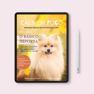 Imagem principal do produto Cães em Foco: manual básico da fotografia pet