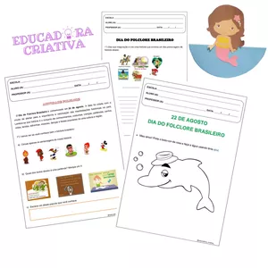 Imagem de capa para o Ebook Combo atividades folclore brasileiro 