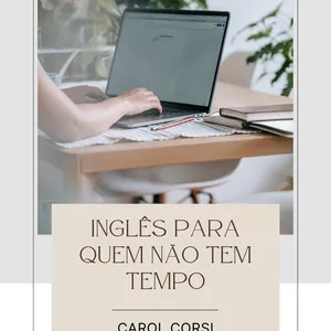 Imagem de capa para o Ebook Inglês para quem não tem tempo.