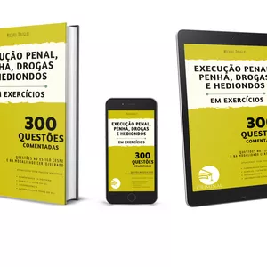 Imagem de capa para o Ebook EXECUÇÃO PENAL, PENHA, DROGAS e HEDIONDOS EM EXERCÍCIOS