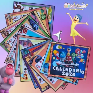 Imagem de capa para o Ebook CHAVEIRO CALENDÁRIO 2025 DIVERTIDAMENTE