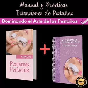 Imagen de portada para Ebook Manual Completo Extensiones de Pestañas + 300 Hojas de Práctica