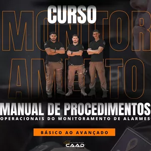 Imagem de capa para o Curso online Curso MANUAL DE PROCEDIMENTO OPERACIONAIS DO MONITORAMENTO DE ALARMES